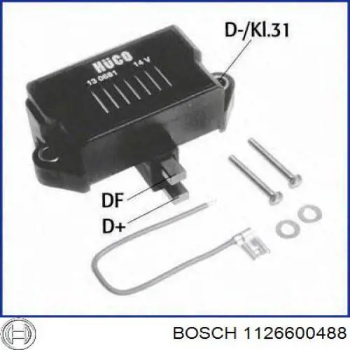 1126600488 Bosch polia do gerador