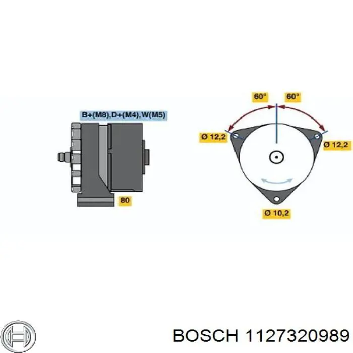 Купить 1127320989 Bosch Выпрямитель диодный