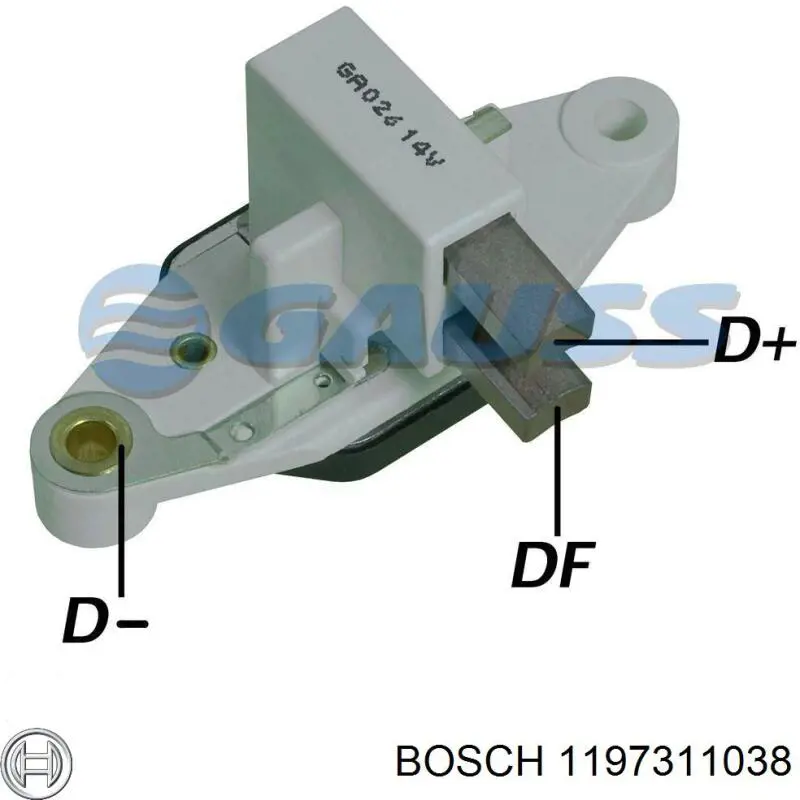 Купить 1197311038 Bosch Реле регулятор напряжения генератора
