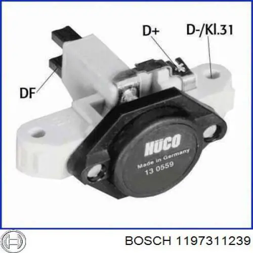 1197311239 Bosch relê-regulador do gerador (relê de carregamento)