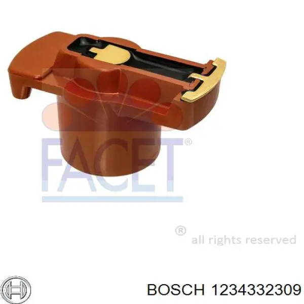 Бегунок распределителя зажигания 1234332309 Bosch