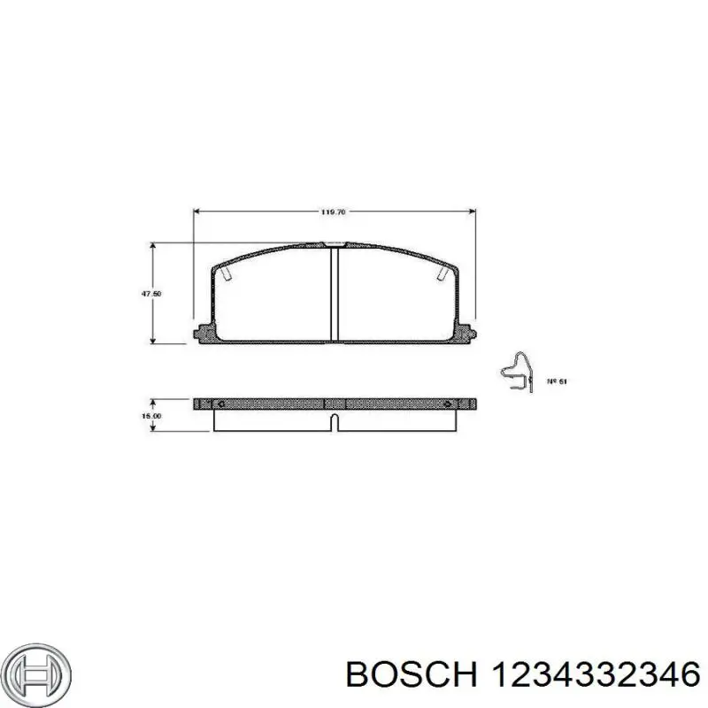 Бегунок распределителя зажигания 1234332346 Bosch