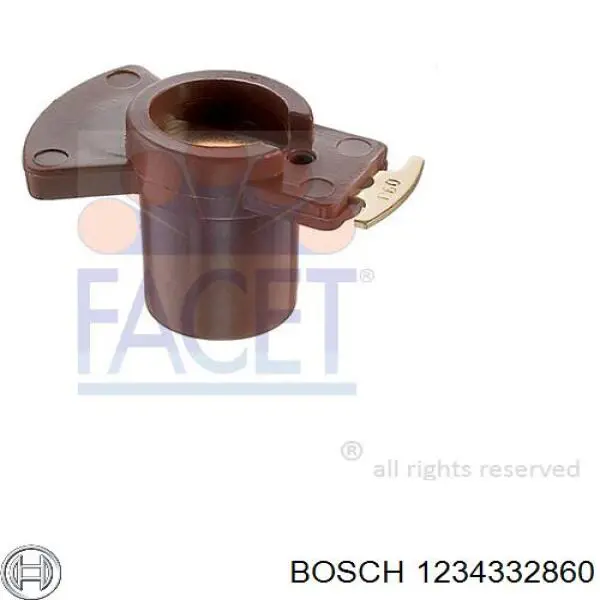 1234332860 Bosch бегунок (ротор распределителя зажигания, трамблера)
