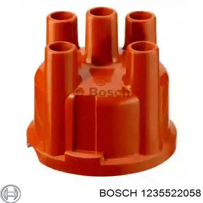 Крышка распределителя зажигания (трамблера) 1235522058 Bosch