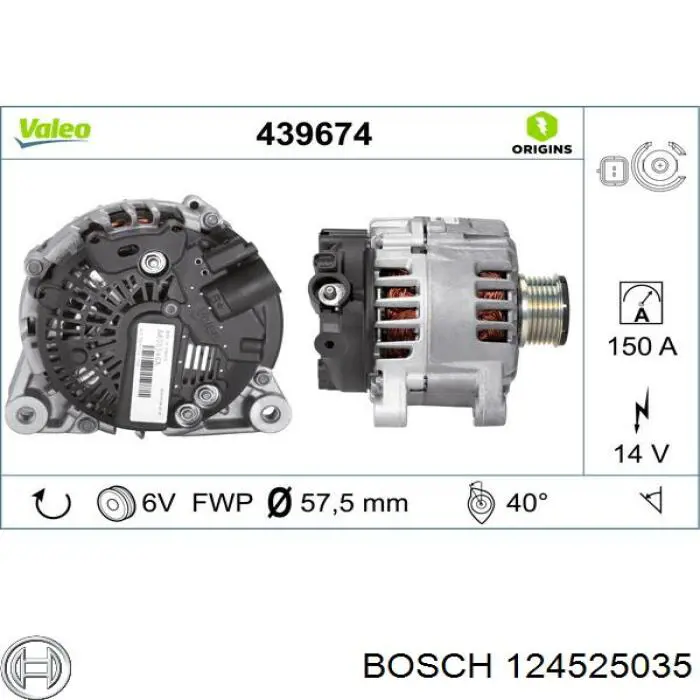 124525035 Bosch генератор