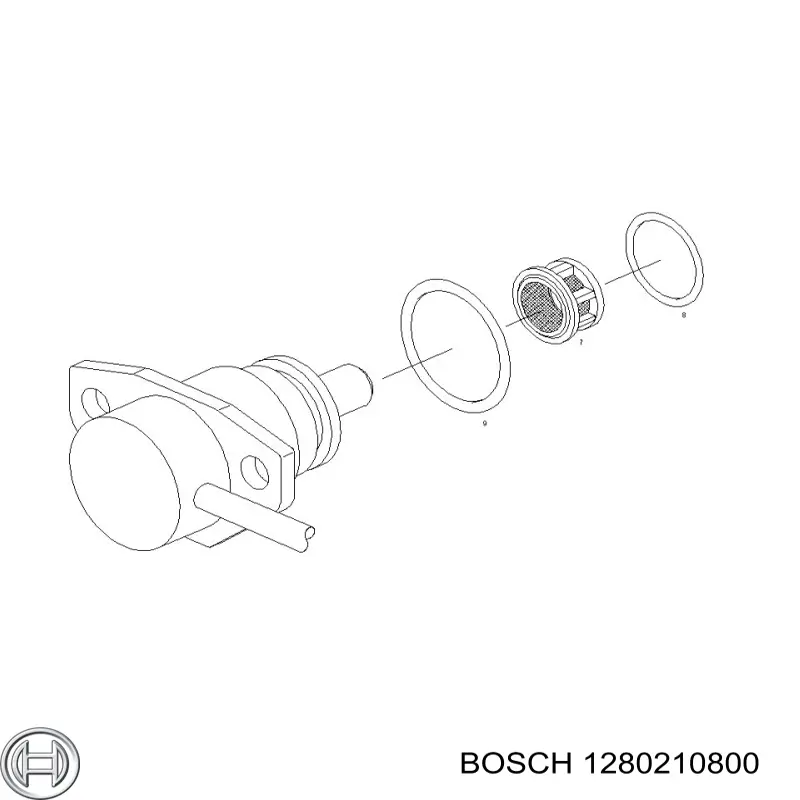 1280210800 Bosch compactador da bomba de combustível