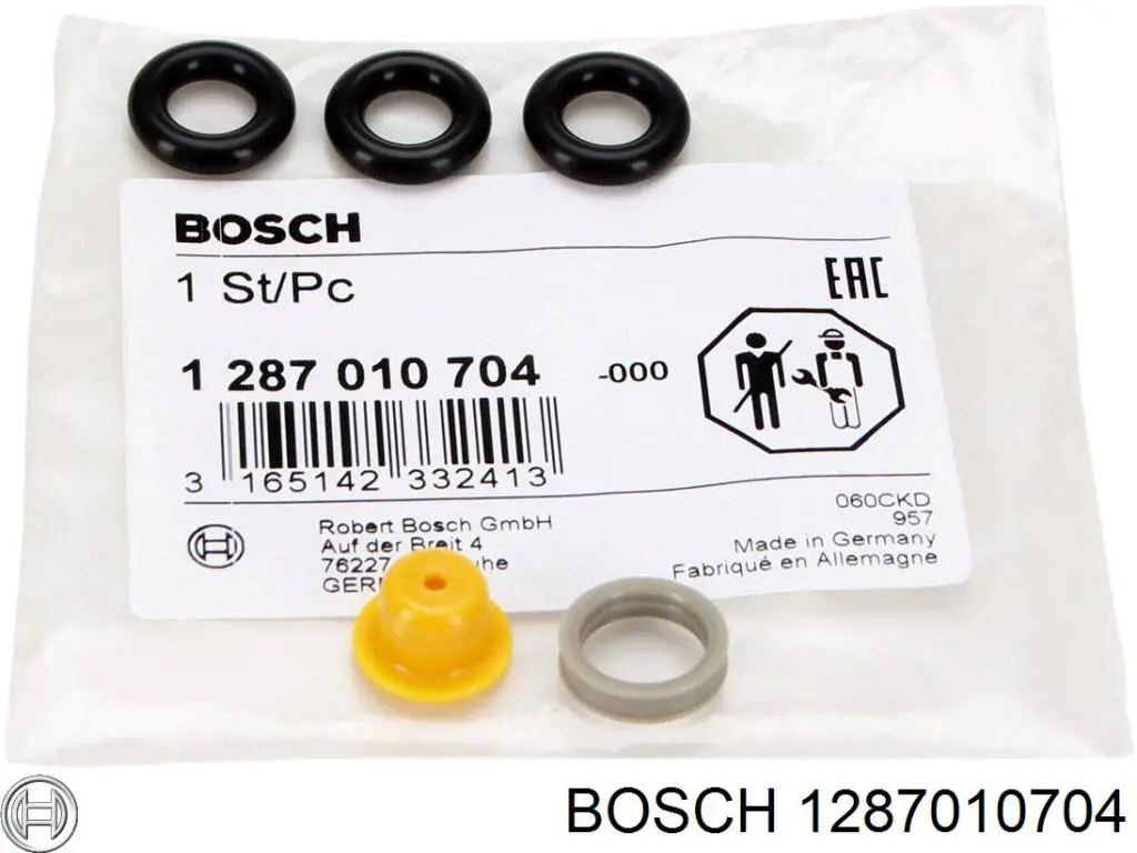 1287010704 Bosch кольцо (шайба форсунки инжектора посадочное)