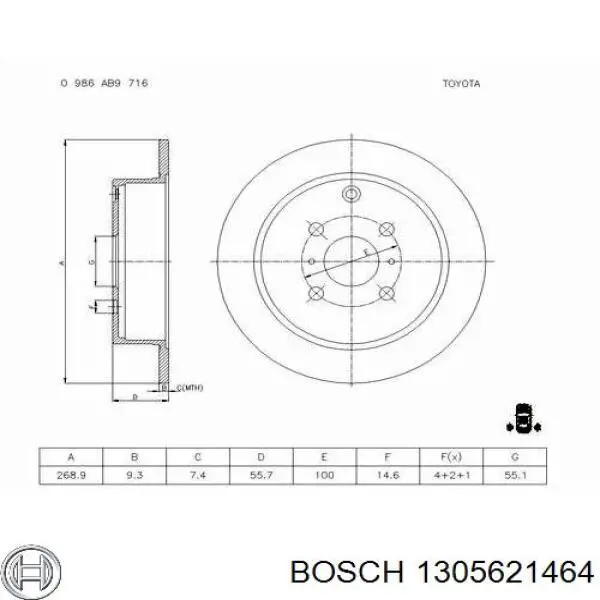 Стекло фары левой Bosch 1305621464 цена, от 20.16 USD