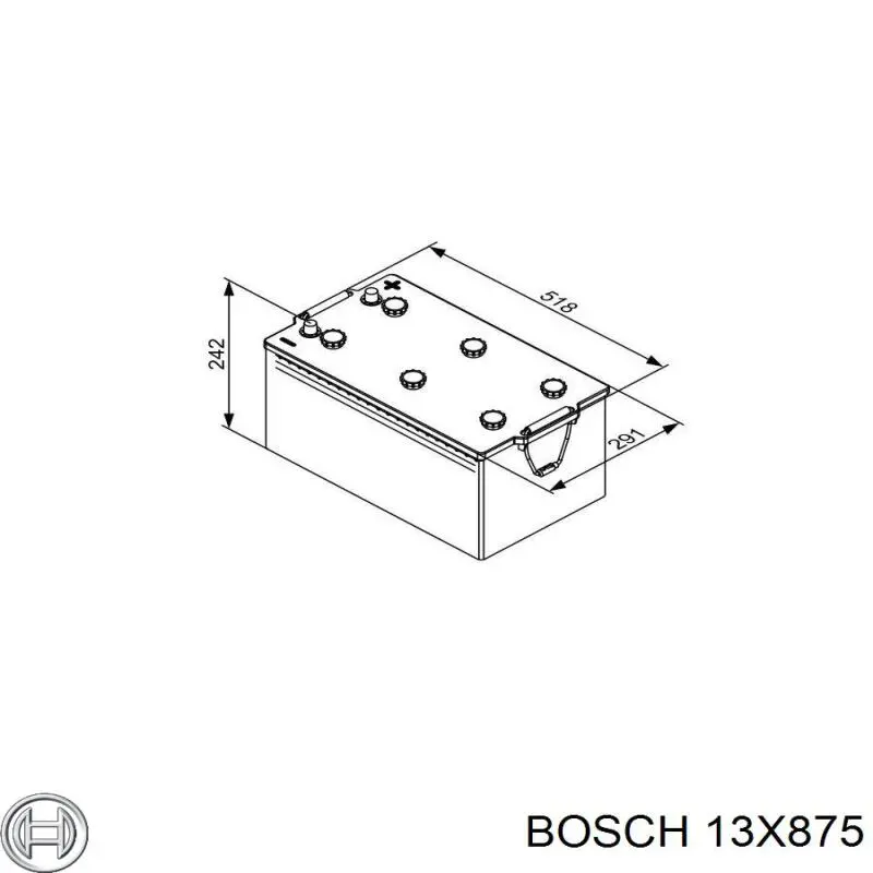 Клиновый ремень Bosch 13X875 цена, от 3.80 USD