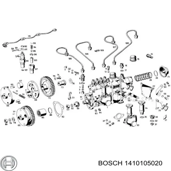 Шайба форсунки верхняя Bosch 1410105020