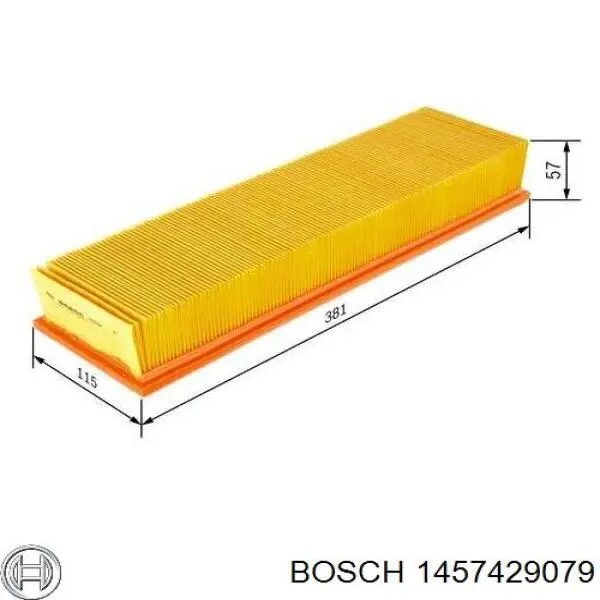 Воздушный фильтр 1457429079 Bosch