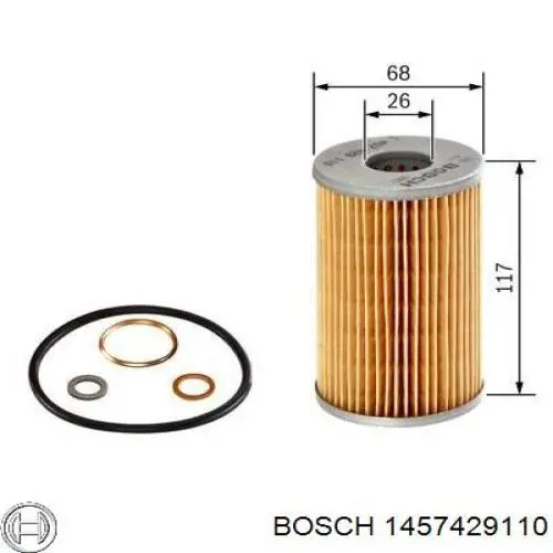 1457429110 Bosch Масляный фильтр двигателя