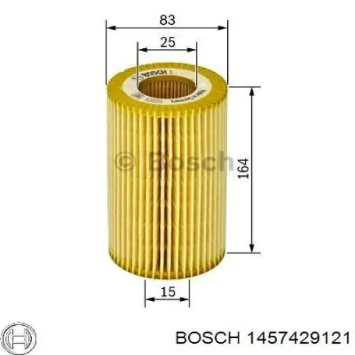 1457429121 Bosch Масляный фильтр двигателя