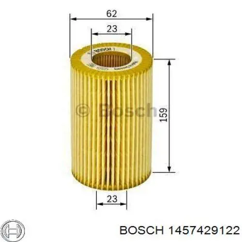 Фильтр очистки масла центробежный Bosch 1457429122 цена, от 4.49 USD