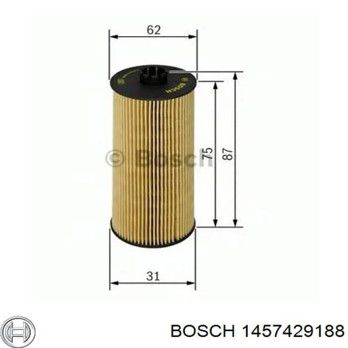 Фильтр очистки масла центробежный Bosch 1457429188 цена, от 3.83 USD
