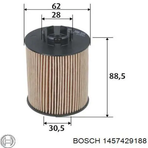 1457429188 Bosch Масляный фильтр двигателя