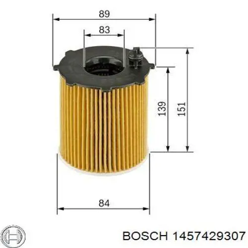 Фильтр очистки масла центробежный Bosch 1457429307 цена, от 9.62 USD