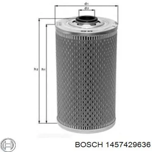 Масляный фильтр 1457429636 Bosch