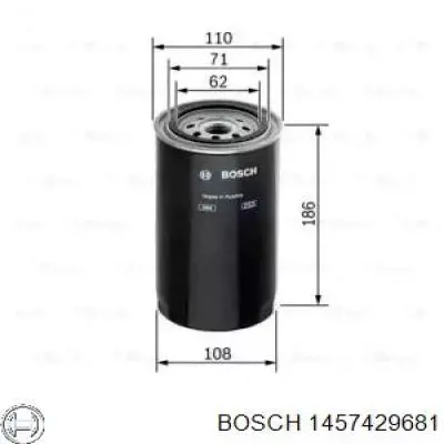 Топливный фильтр 1457429681 Bosch