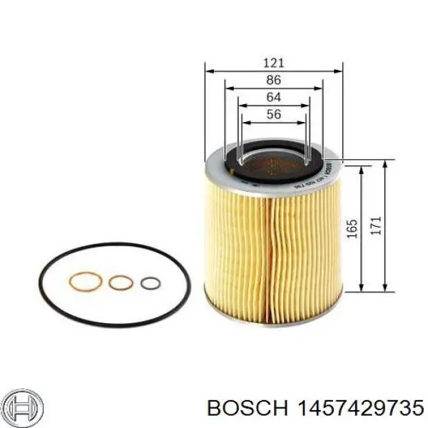 Масляный фильтр 1457429735 Bosch