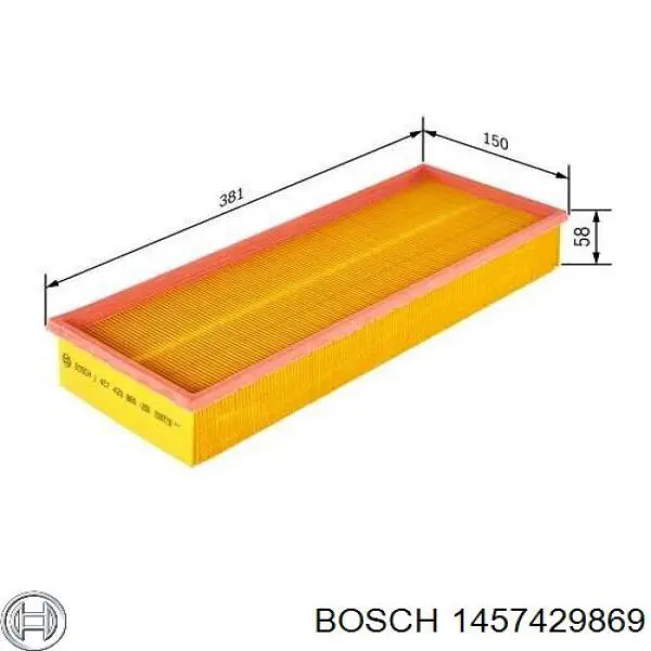 Фильтр воздушный Bosch 1457429869
