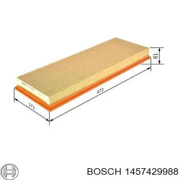 1457429988 Bosch воздушный фильтр