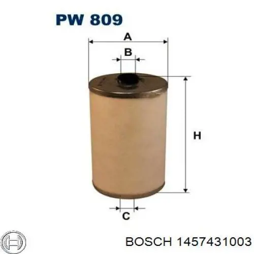 1457431003 Bosch Фильтр топлива