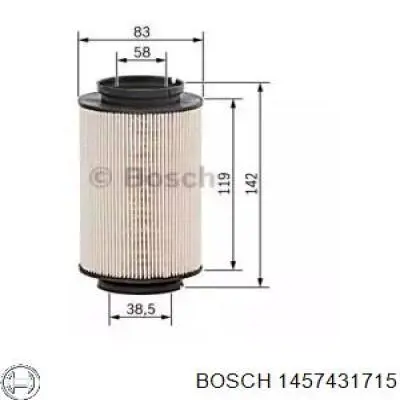 1457431715 Bosch топливный фильтр