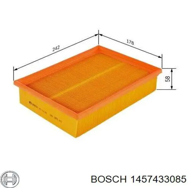 Элемент воздушного фильтра Bosch 1457433085 цена, от 7.56 USD