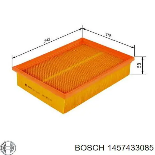 1457433085 Bosch Воздушный фильтр двигателя