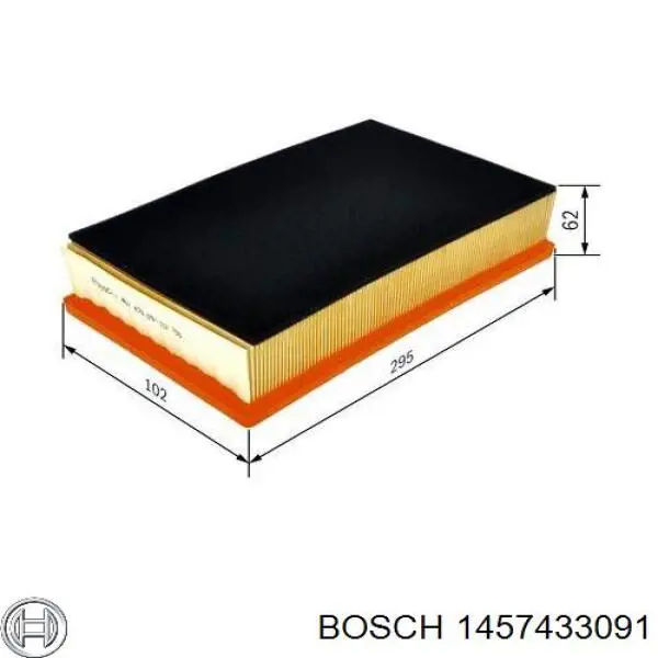 Воздушный фильтр 1457433091 Bosch