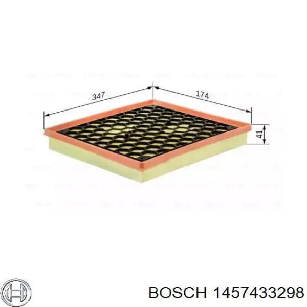 Воздушный фильтр 1457433298 Bosch