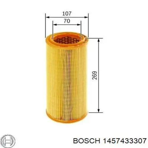 Фільтр повітряний 1457433307 Bosch