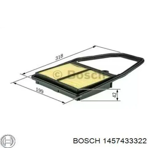 1457433322 Bosch воздушный фильтр