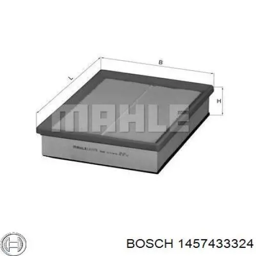 Воздушный фильтр 1457433324 Bosch