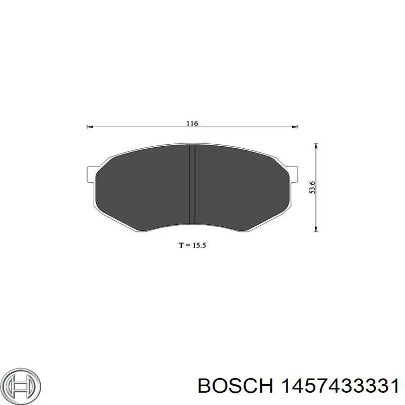 Воздушный фильтр 1457433331 Bosch