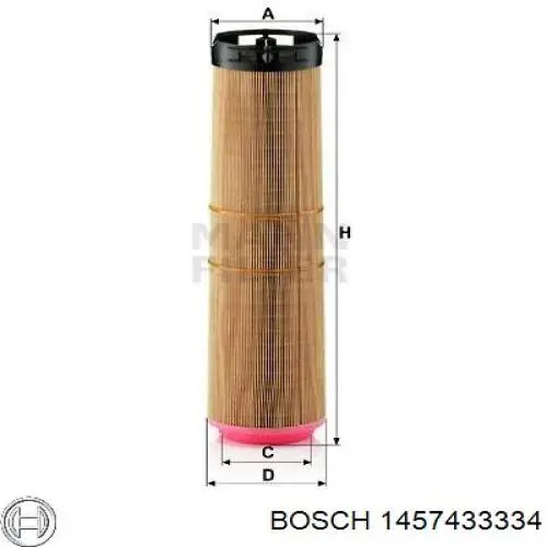Купить 1457433334 Bosch Автомобильный фильтр воздуха