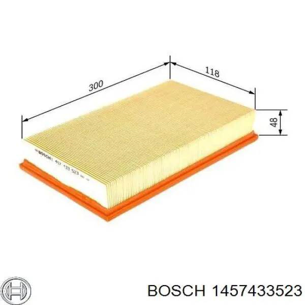 1457433523 Bosch воздушный фильтр