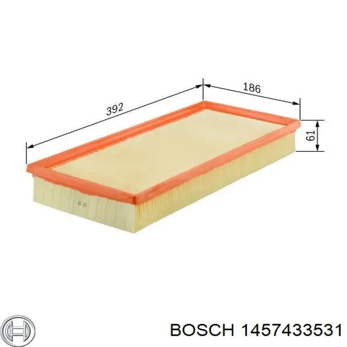 Фільтр повітряний 1457433531 Bosch