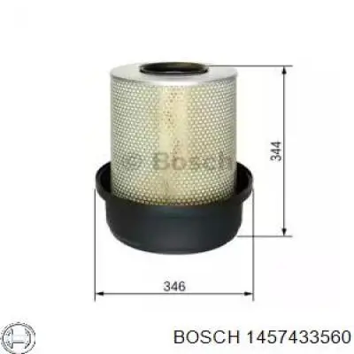 Воздушный фильтр 1457433560 Bosch