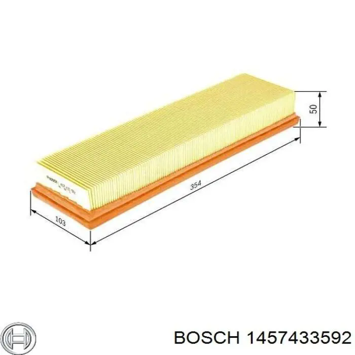 1457433592 Bosch воздушный фильтр