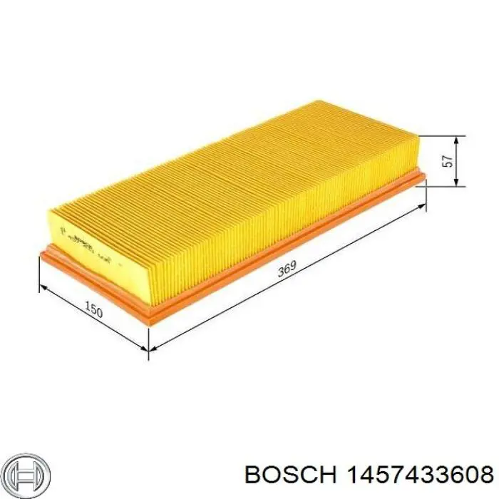 1457433608 Bosch воздушный фильтр