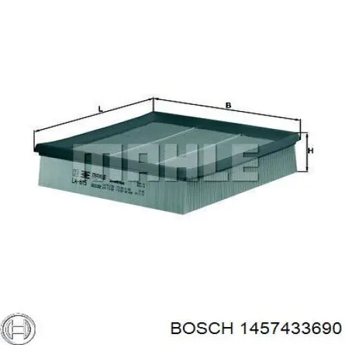 1457433690 Bosch Воздушный фильтр двигателя
