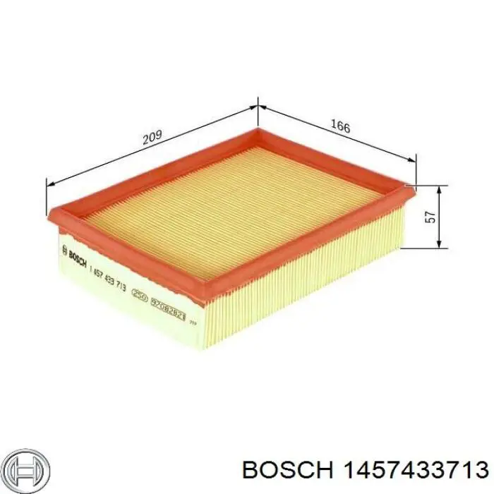 1457433713 Bosch Воздушный фильтр двигателя