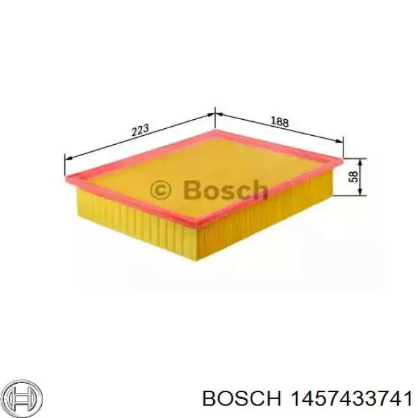 1457433741 Bosch воздушный фильтр