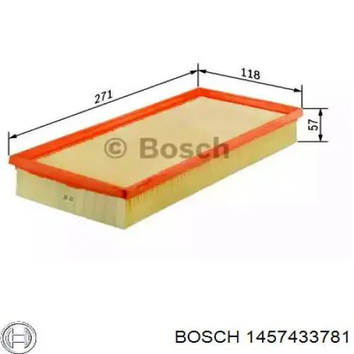 1457433781 Bosch воздушный фильтр