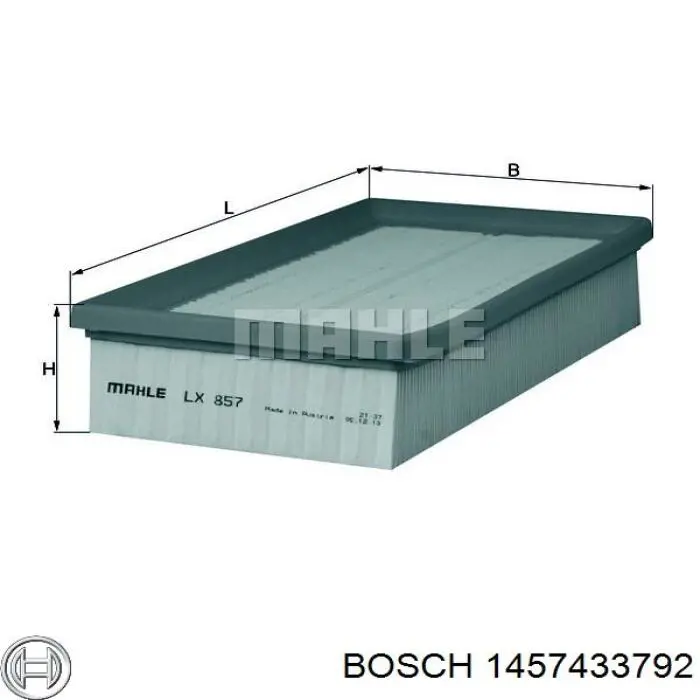 1457433792 Bosch Воздушный фильтр двигателя