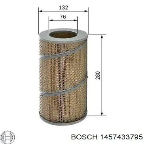 1457433795 Bosch Воздушный фильтр двигателя