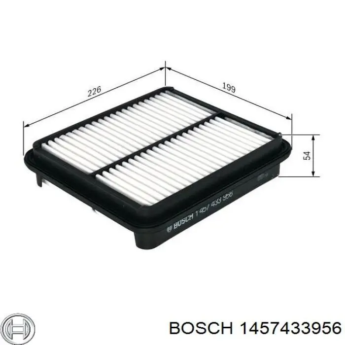 Filtro de aire 1457433956 Bosch