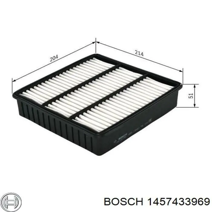 Фільтр повітряний 1457433969 Bosch